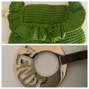 SUPER RARE FENDI CROCHET BAGUETTE BAG
